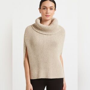 525 AMERICA SLEEVELESS TURTLENECK SWEATER CREAM LARGE‎